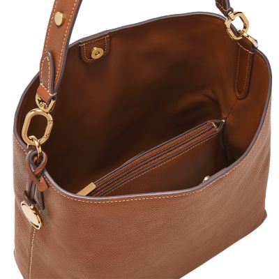 Sac seau porté épaule Jessie en cuir