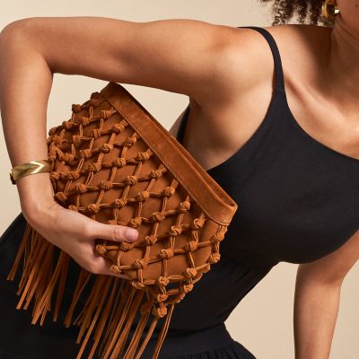 Penrose Leather Pouch Clutch