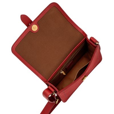 Fossil Zoey Crossbody Umhängetasche Aus Leder - 19,7x11,4x3,8 Cm, Mit 8 Kartenfächern & Reißverschlussfach