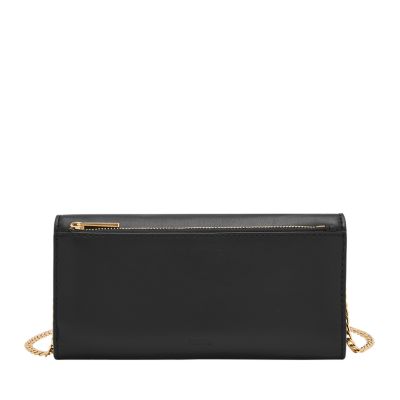 Penrose Leather Flap Wallet Crossbody Bag