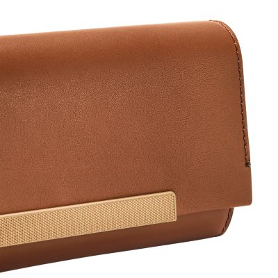 Penrose Leather Flap Wallet Crossbody Bag - ZB11035200 - Fossil