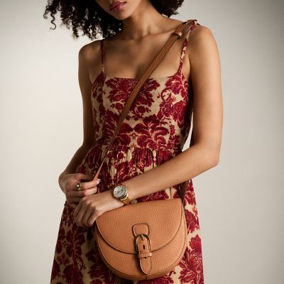 Everleigh Leather Large Flap Crossbody Bag - ZB11068237 - Fossil