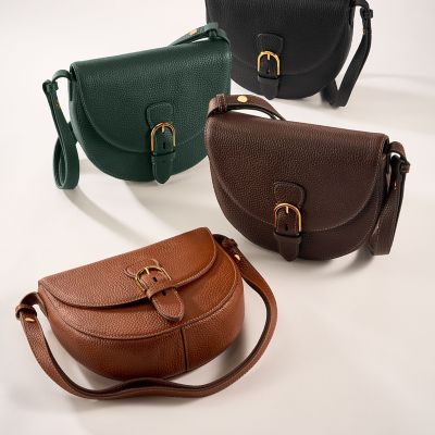 Everleigh Leather Large Flap Crossbody Bag ZB11068301 Fossil