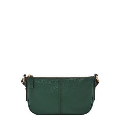 Vert for Petit sac porté croisé Jolie en cuir