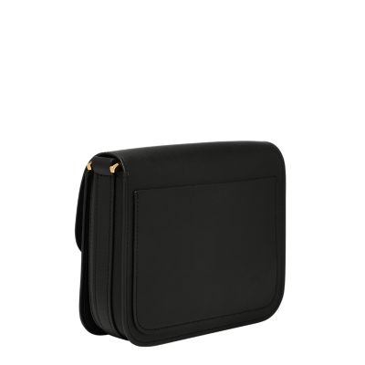 Lennox Haircalf Leather Flap Crossbody Bag - ZB11100234 - Fossil