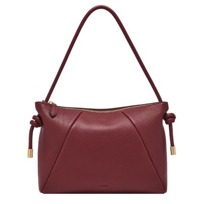 Red for Willa Leather Shoulder Bag