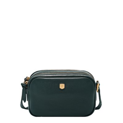 Green for Danni Leather Crossbody Bag