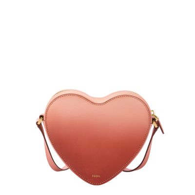 Heart Leather Crossbody Bag - ZB11125633 - Fossil