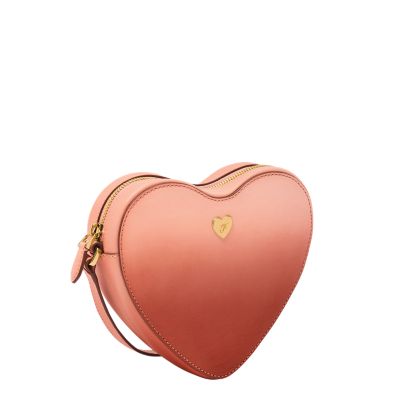 Heart Leather Crossbody Bag - ZB11125633 - Fossil