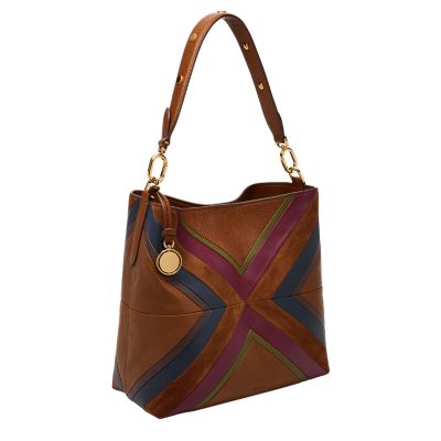 Jessie Patchwork Bucket Shoulder Bag