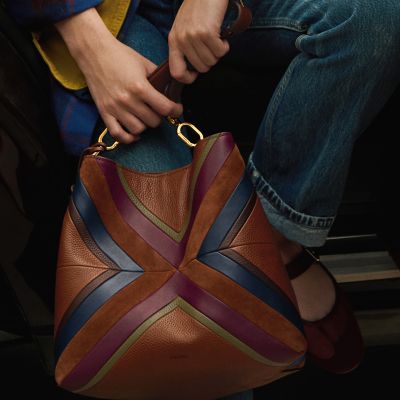 Jessie Patchwork Bucket Shoulder Bag