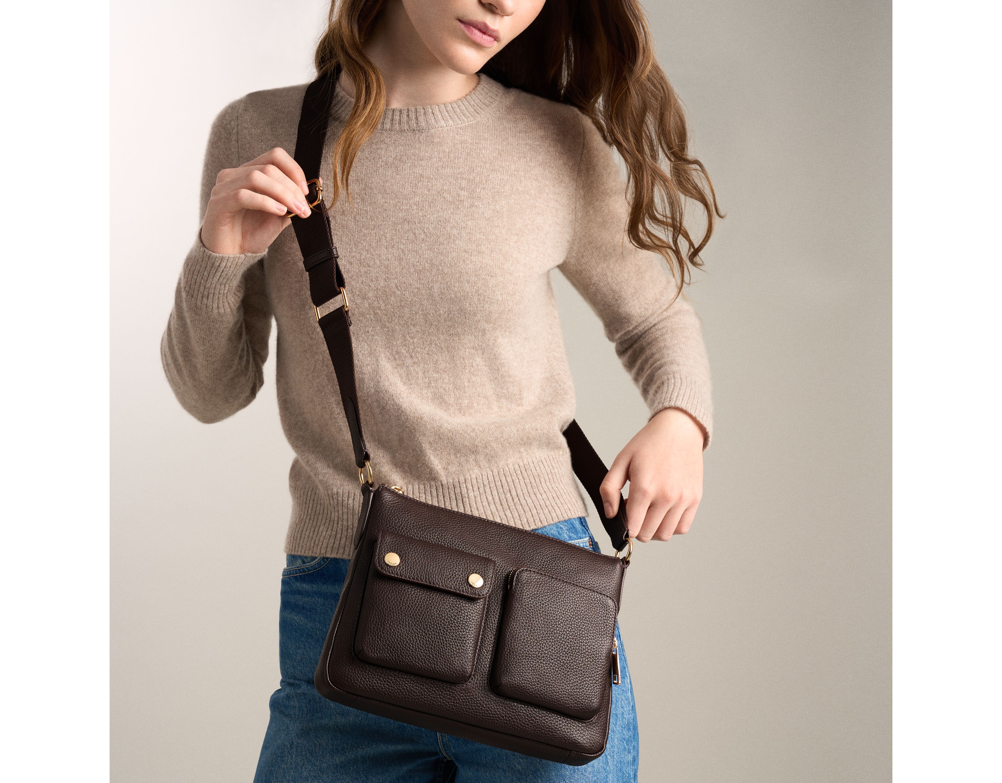 Maysen Leather Crossbody Bag
