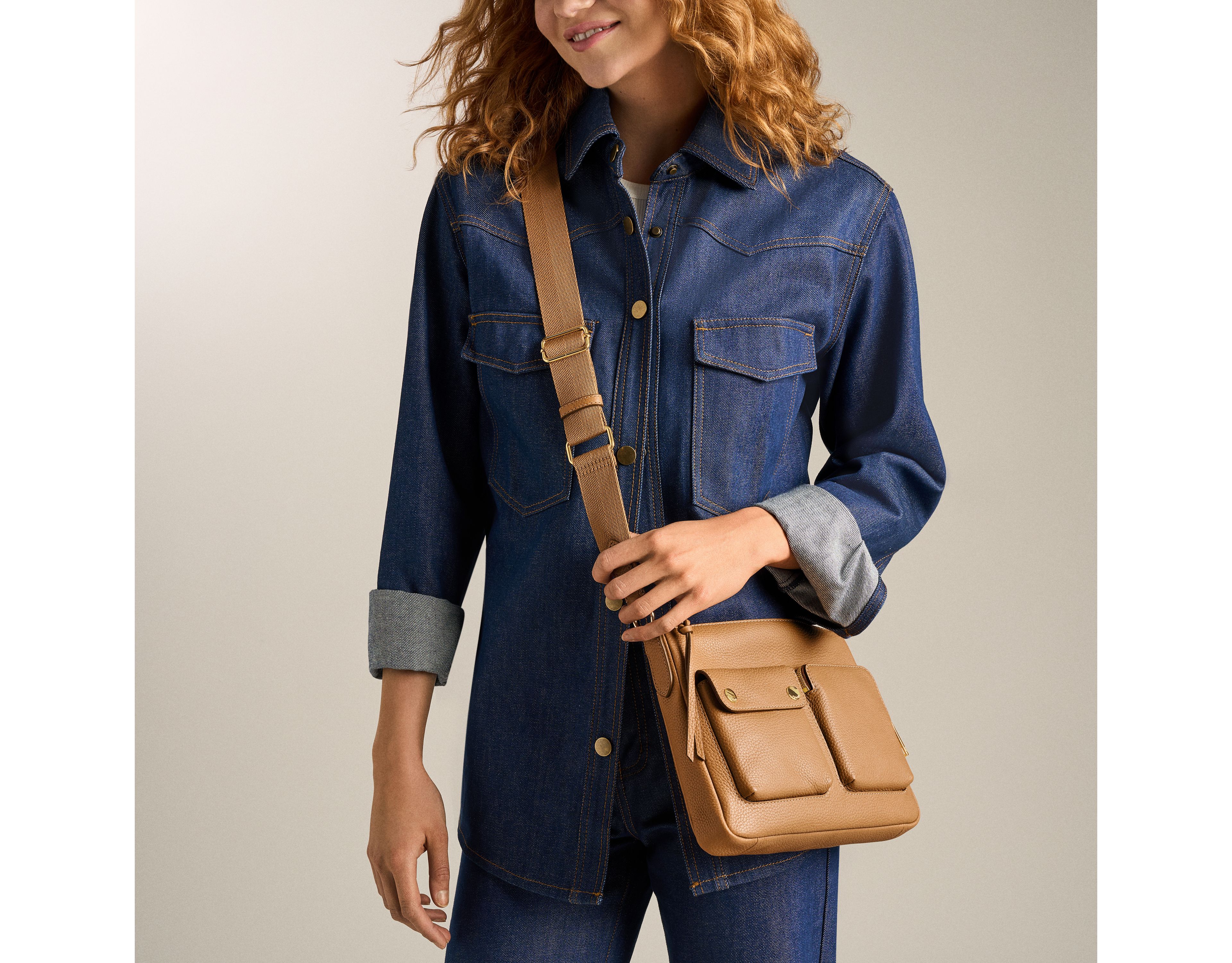 Maysen Leather Cargo Crossbody Bag