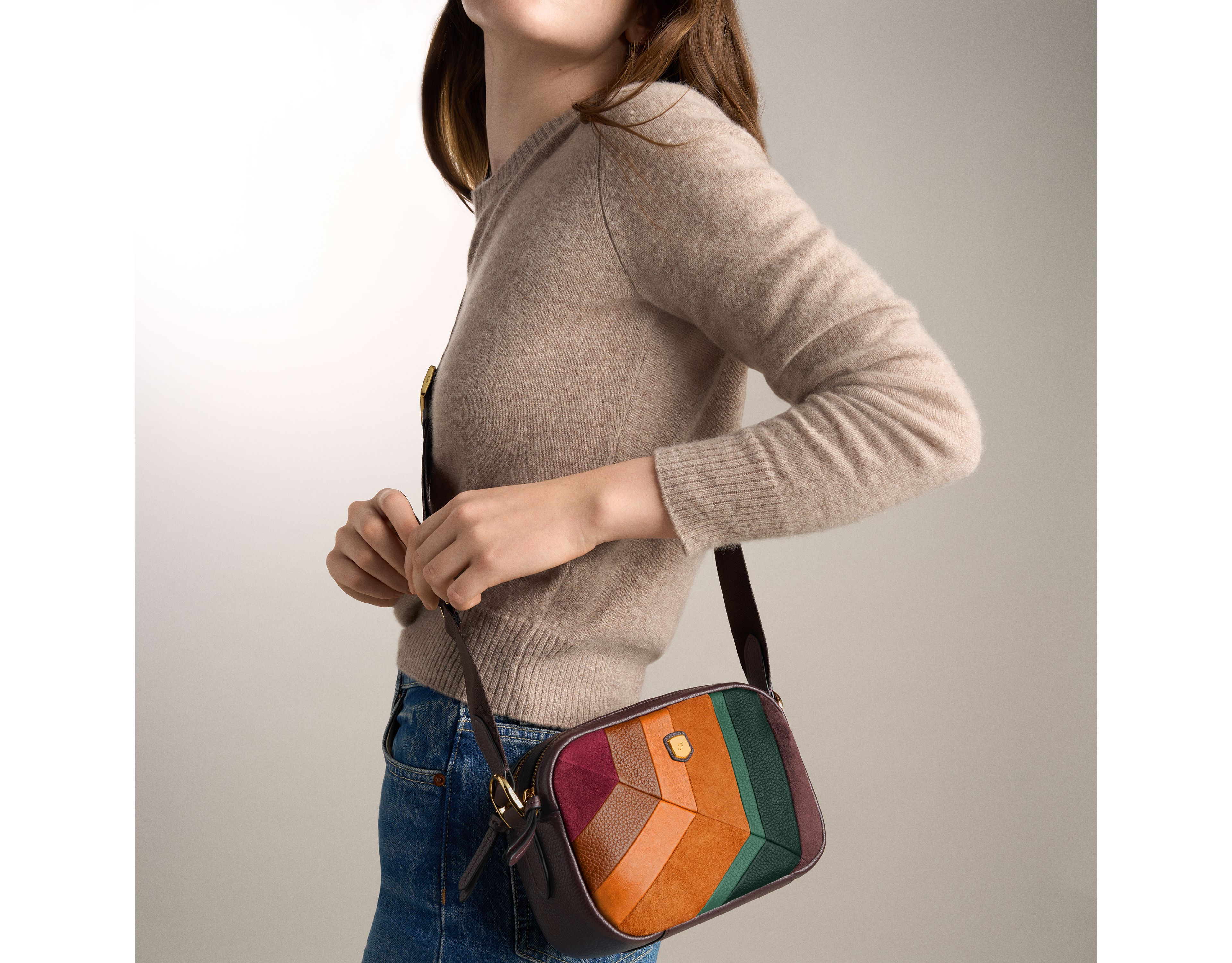 Danni Leather Crossbody Bag