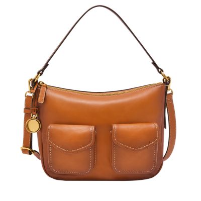 Jolie Leather Small Bucket Crossbody Bag