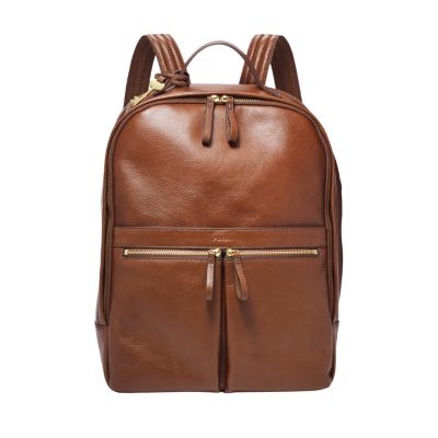 fossil women's tess leather laptop backpack