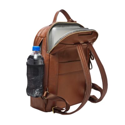 tan laptop backpack