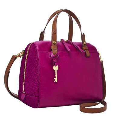 Fossil rachel hot sale satchel handbag