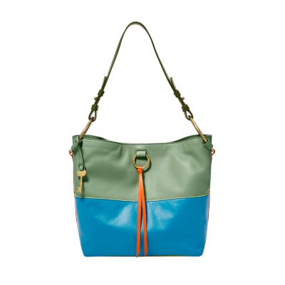 Small Bucket Bag Color Block Adjustable-strap