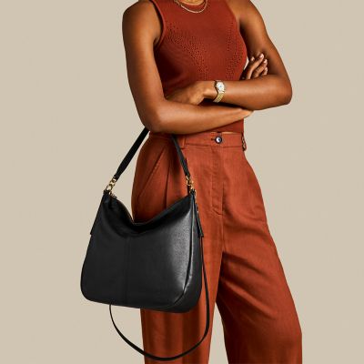 Womens leather best sale hobo bags