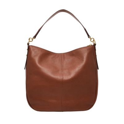 Fossil leather shop hobo bags