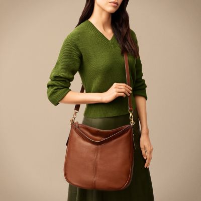 fossil leather bag