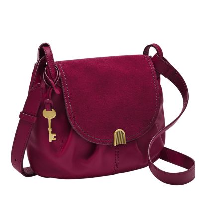 Fossil Femmes Sac porté croisé Gigi avec rabat -Violet