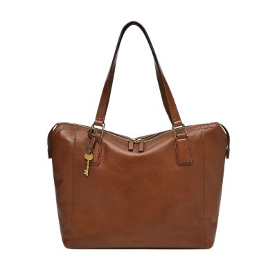 Fossil leather tote new arrivals