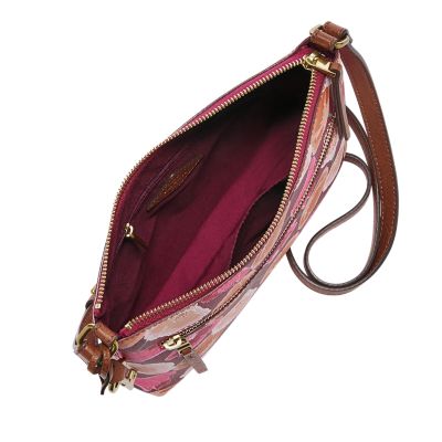 Fossil Fiona Satchel, Raspberry Wine : : Shoes & Handbags