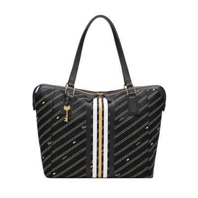 Fossil tote 2024 black