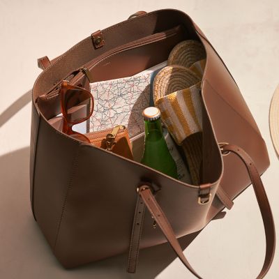 fossil leather bag