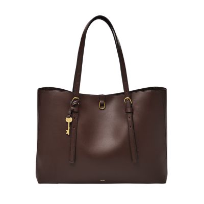 Fossil rachel leather tote with clearance zipper