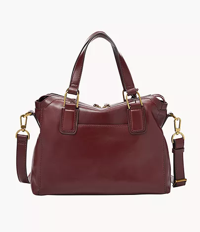 Fossil Jacqueline Satchel Burgundy Leathers For Zb1636609 Womens Bags Briefcases and work bags 