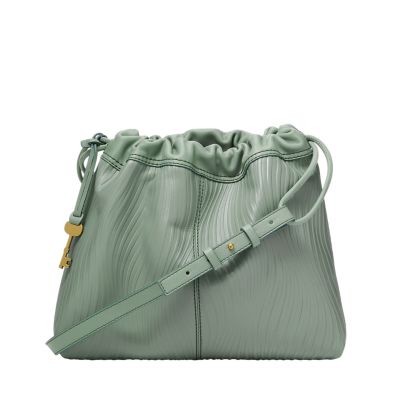 Bottega Veneta The Mini Pouch Crossbody Bag in Silver & Silver