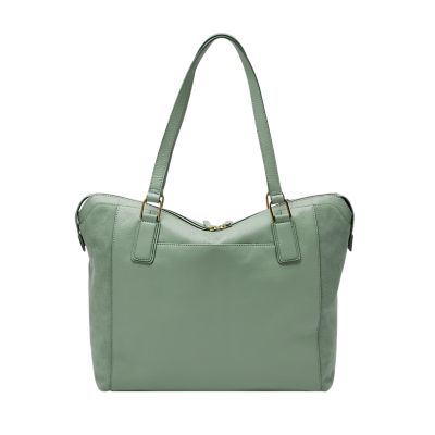 Not So Big Apple Tote Bag Gray-Green