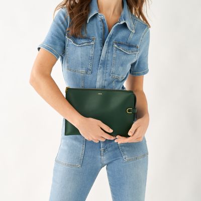 Kier Cactus Leather Crossbody - ZB1697298 - Fossil