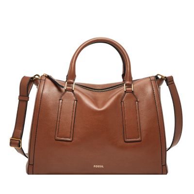 Sac a discount main fossil marron