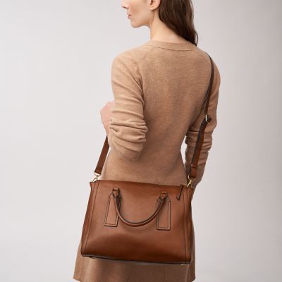 Fossil satchel cheap