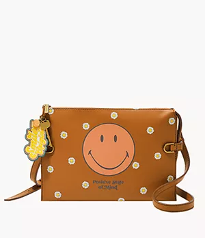 Fossil x Smiley® Cactus Leather Crossbody