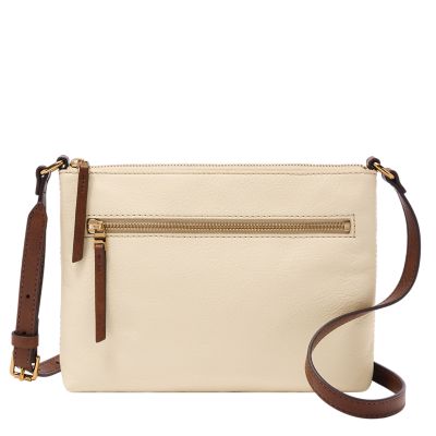 Fossil Fiona Large Crossbody Bag - Black/Gold