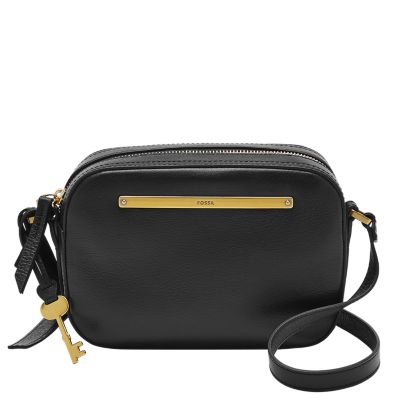 Fossil Liza Camera Crossbody Bag Black ZB1171001 (Women's)