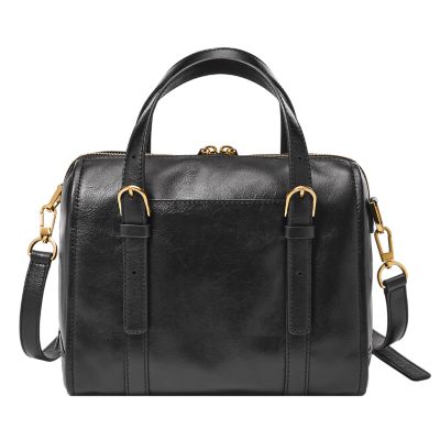 Fossil Carlie Leather Satchel Bag