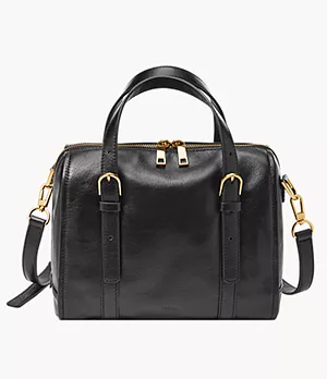 Carlie Leather Satchel Bag