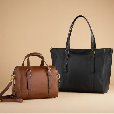 Fossil leather satchel online