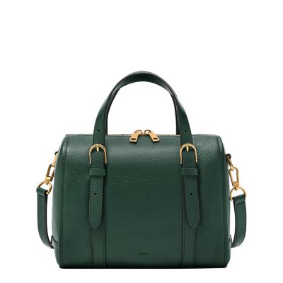 Vert for Sac double porté Carlie en cuir