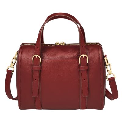 Fossil cheap leather satchel