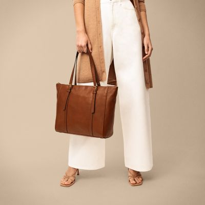 Carlie Leather Tote - ZB1773200 - Fossil