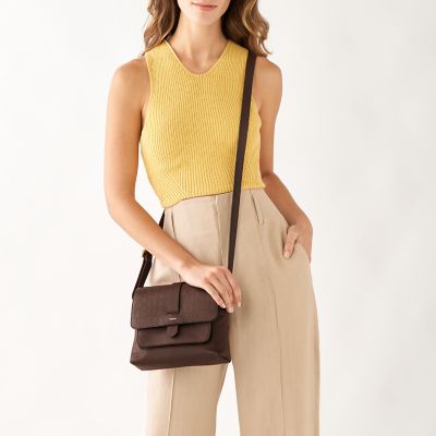 Fossil Brown Kinley Small Crossbody