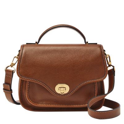 Brown shop satchel crossbody