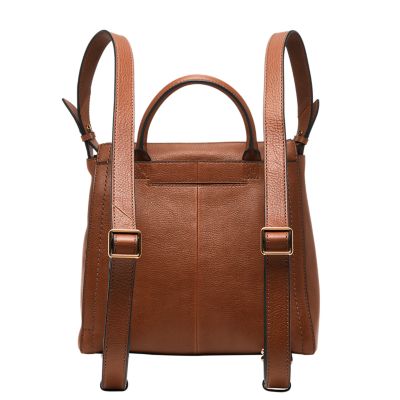  Fossil Women's Parker Leather Mini Backpack Purse Handbag,  Camel (Model: ZB1797235) : Clothing, Shoes & Jewelry